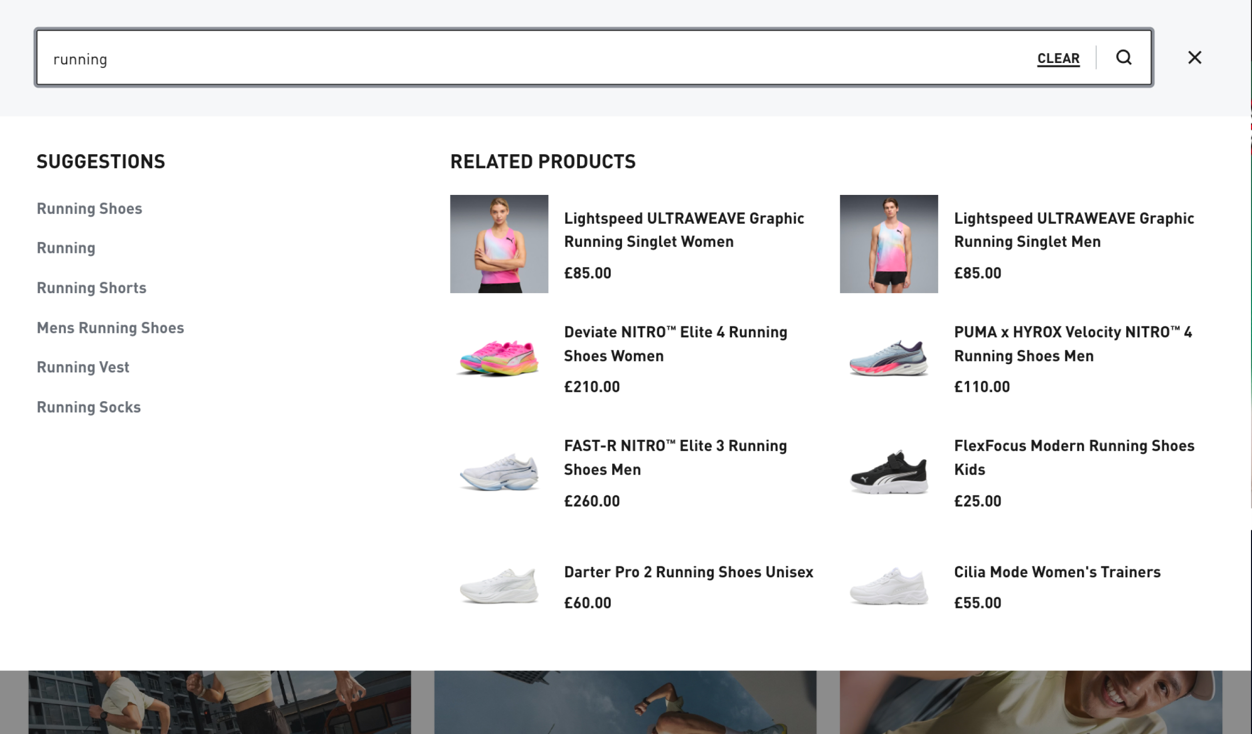 Redesigned search flyout — full-screen overlay